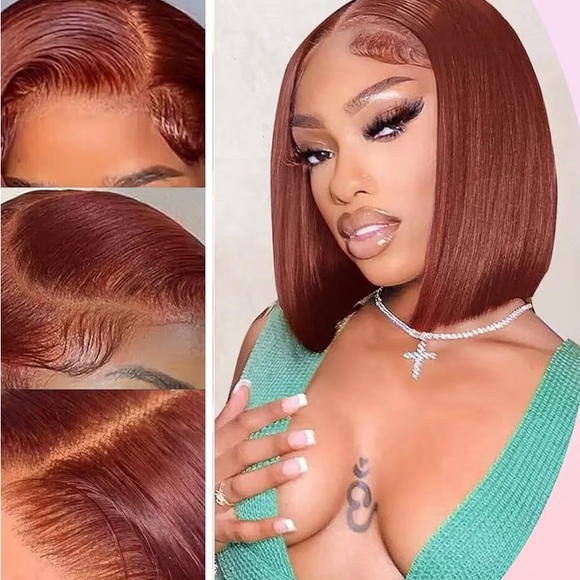 Other - Human Hair Straight Bob Wig 10 Inch